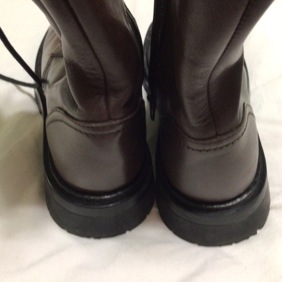 Zara Brown Lace Up Boots - Picture 10 of 13